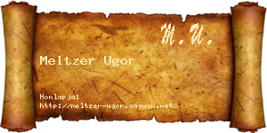 Meltzer Ugor névjegykártya
